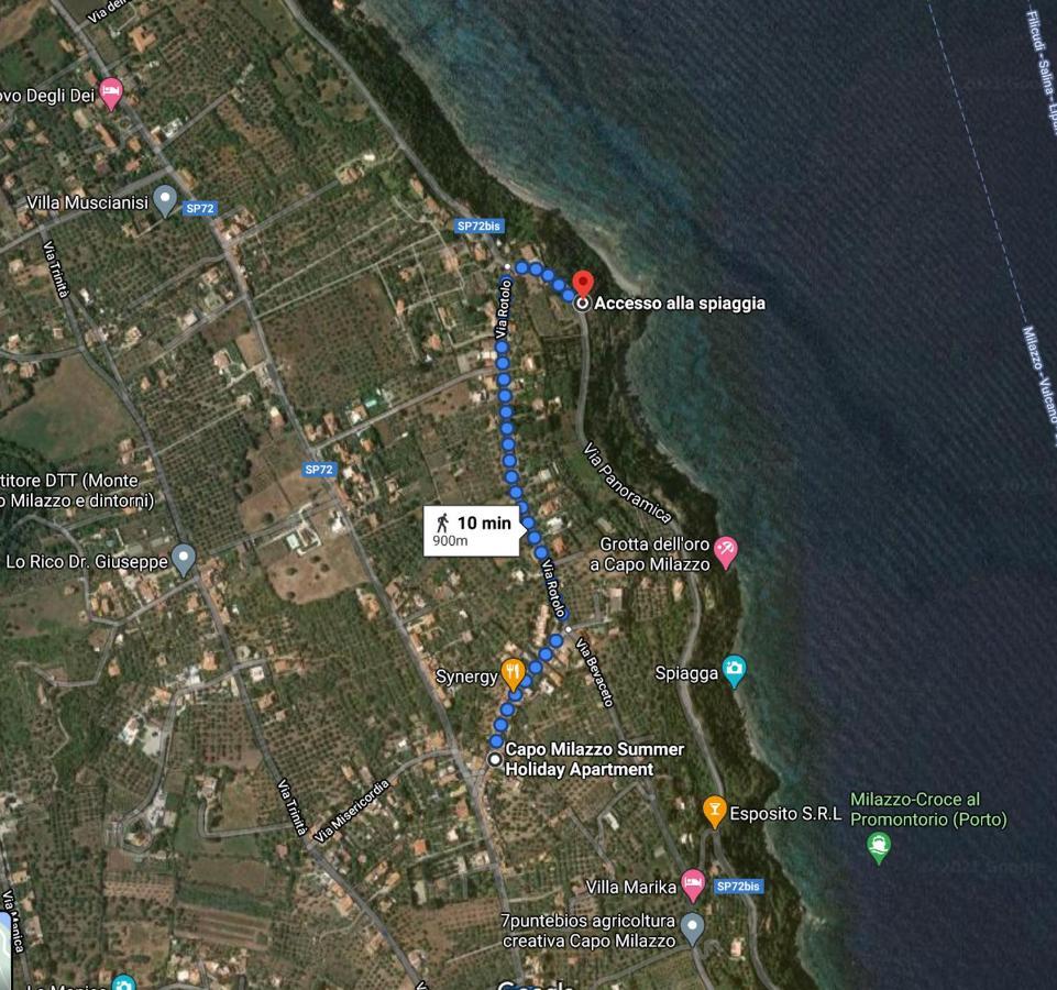 Capo Milazzo Summer Holiday Apartament מראה חיצוני תמונה